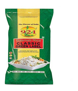 921 Classic Green Label Long Fine Grains Export Basmati Rice (5KG)