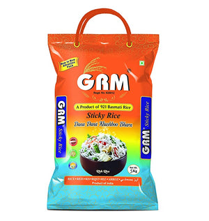921 GRM Natural Organic Sticky Rice for Chinese, Japanese & Korean Dishes (5KG)
