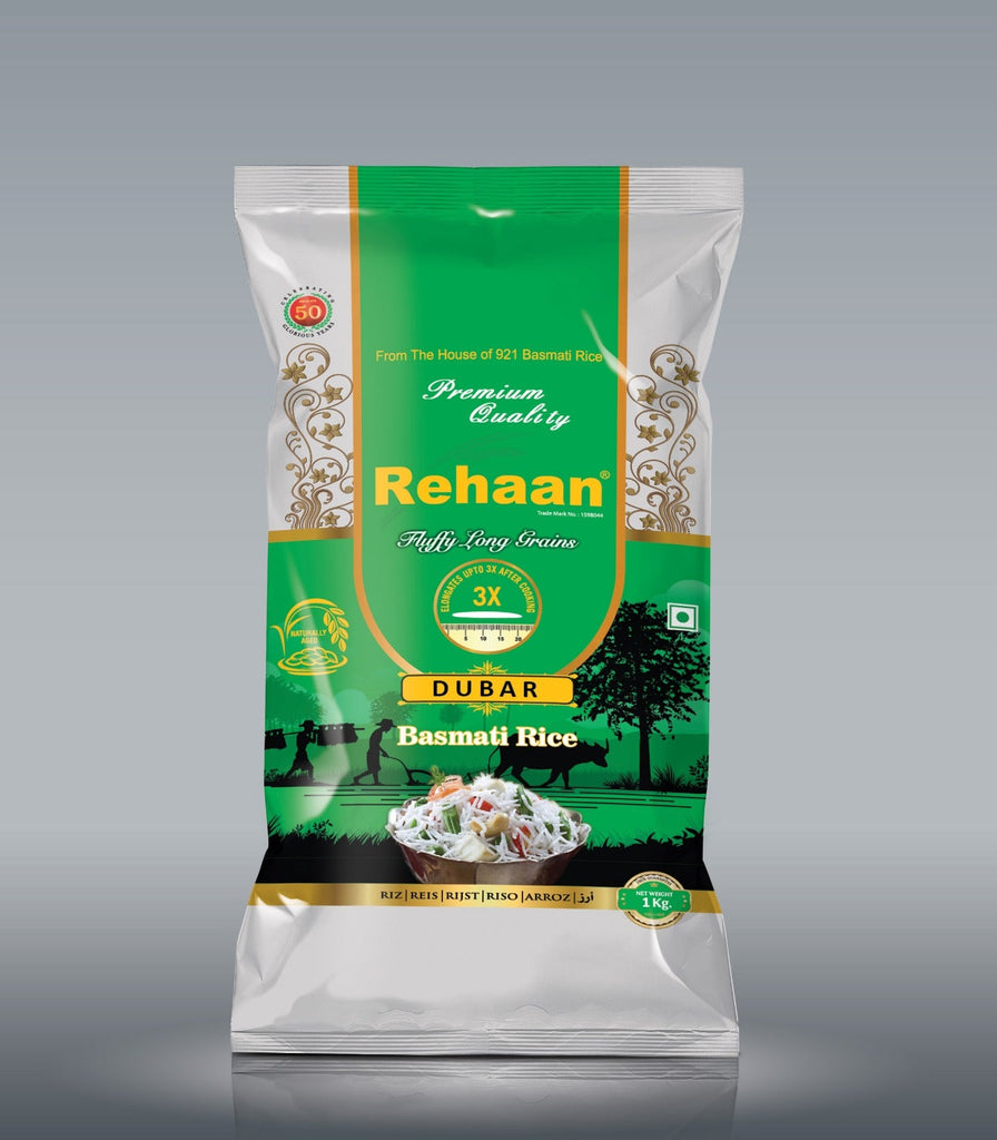 Rehaan Dubar Fluffy Long Grain Basmati Rice (Pack Of 3)