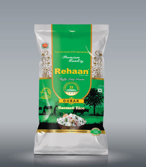 Rehaan Dubar Fluffy Long Grain Basmati Rice (Pack Of 3)