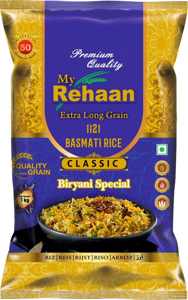 Rehaan Classic Biryani Special Extra Long Grain Basmati Rice (5KG)