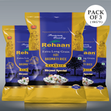 Rehaan Classic Biryani Special Extra Long Grain Basmati Rice (Pack Of 3)